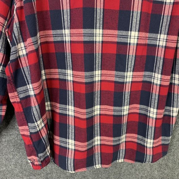 American Eagle Men XXL Athletic Fit Heavy Flannel Shirt  Button Up Warm Cozy - Picture 10 of 14